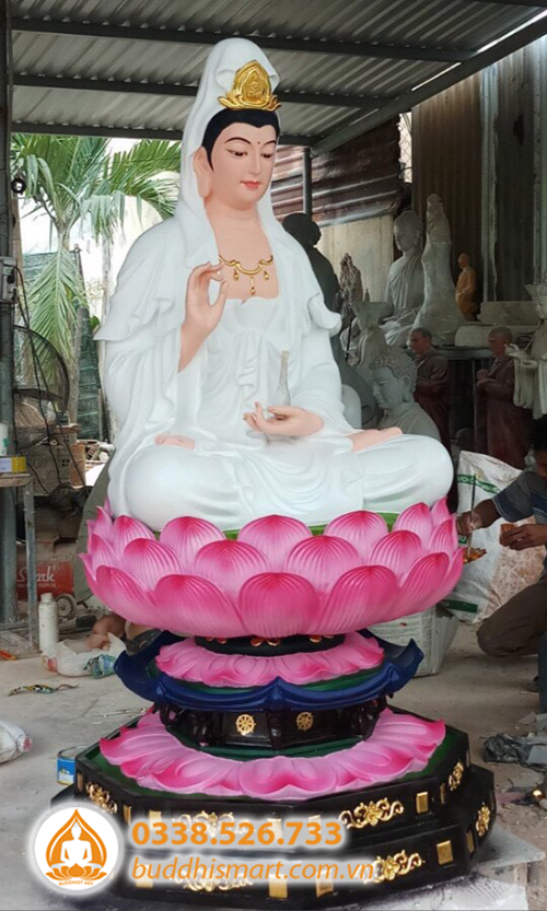 Tượng Phật Bà Quan Âm dáng ngồi