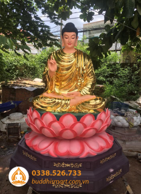 Tượng Phật Bổn Sư Thích Ca ngồi đài sen Buddhist Art